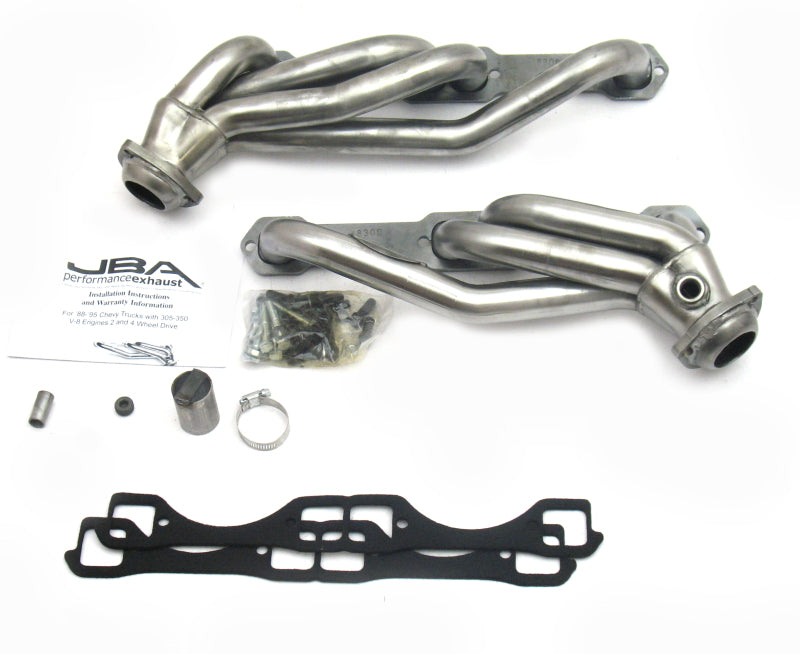 JBA 92-95 Chevrolet Blazer 5.0L/5.7L w/o A.I.R. 1-1/2in Primary Raw 409SS Cat4Ward Header - DTX Performance