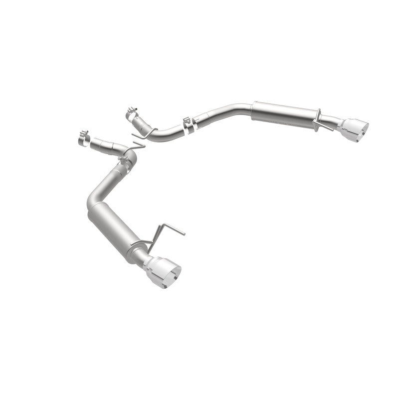 MagnaFlow Axle Back, SS, 2.5in, Competition, Dual Split Polish 4.5in Tip 2015 Ford Mustang Ecoboost - DTX Performance