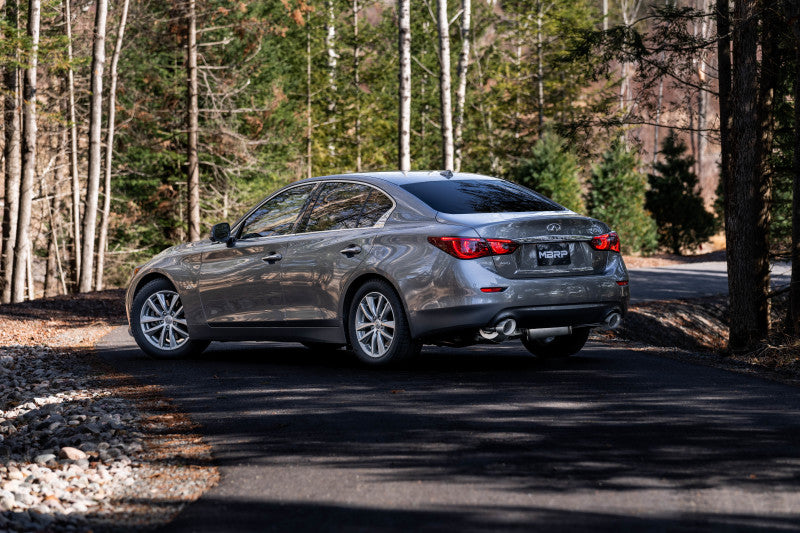 MBRP 16-22 Infiniti Q50 3.0L RWD/AWD 3in Cat-Back Dual Split Rear Street Version T304 - DTX Performance