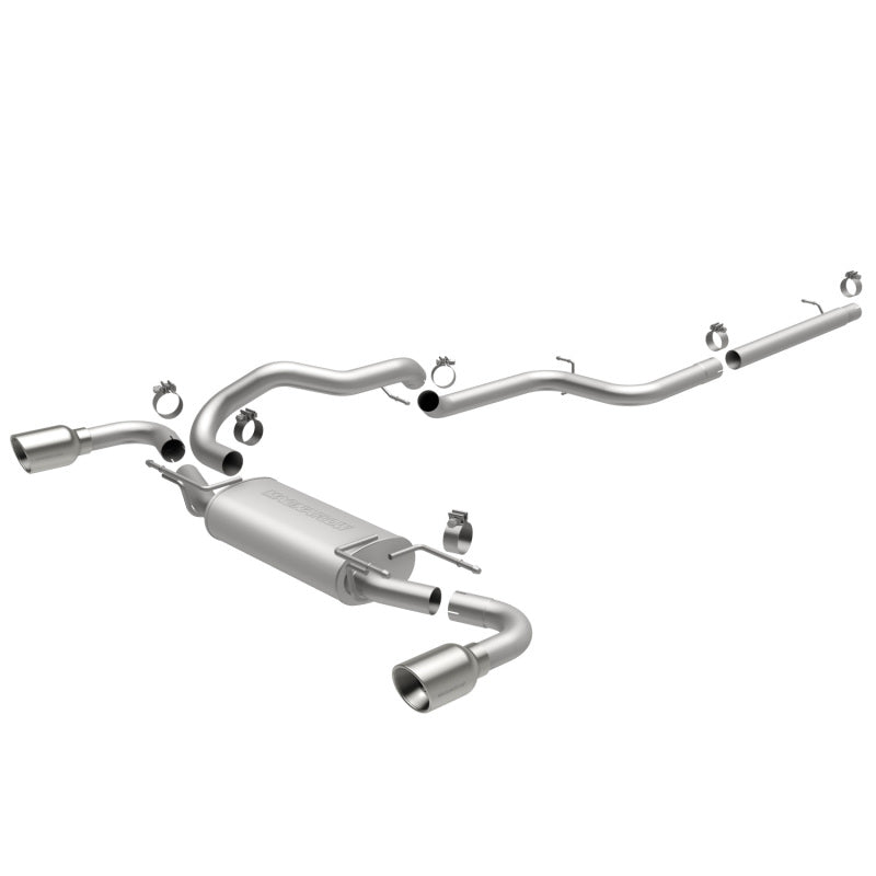 MagnaFlow 10-12 Mazda 3 L4 2.5L Hatchback Split Rear Exit Stainless Cat Back Performance Exhaust - DTX Performance