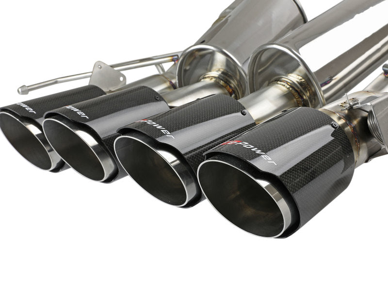 aFe MACH Force-Xp Axle-Back Exhaust System w/ Carbon Fiber Tips Chevrolet Corvette (C7) 14-19 6.2L - DTX Performance