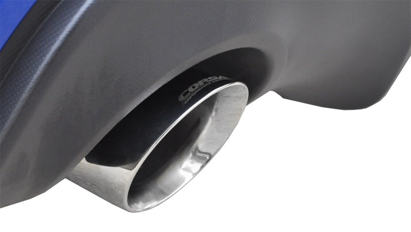 Corsa 12-14 Scion FRS / Subaru BRZ Polished Sport Cat-Back Exhaust - DTX Performance