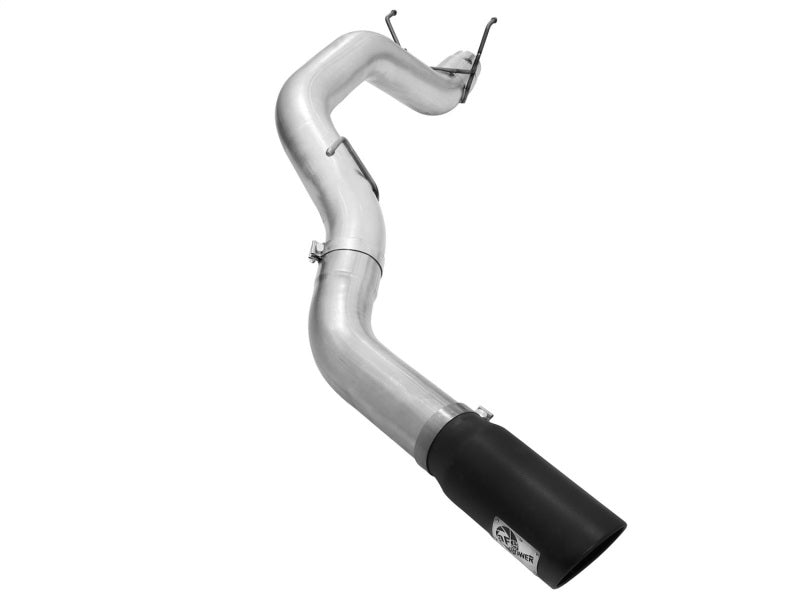 aFe Atlas 5in DPF-Back Aluminized Steel Exh Dodge RAM Diesel 13-14 L6-6.7L Mega Cab w/ Black Tip - DTX Performance