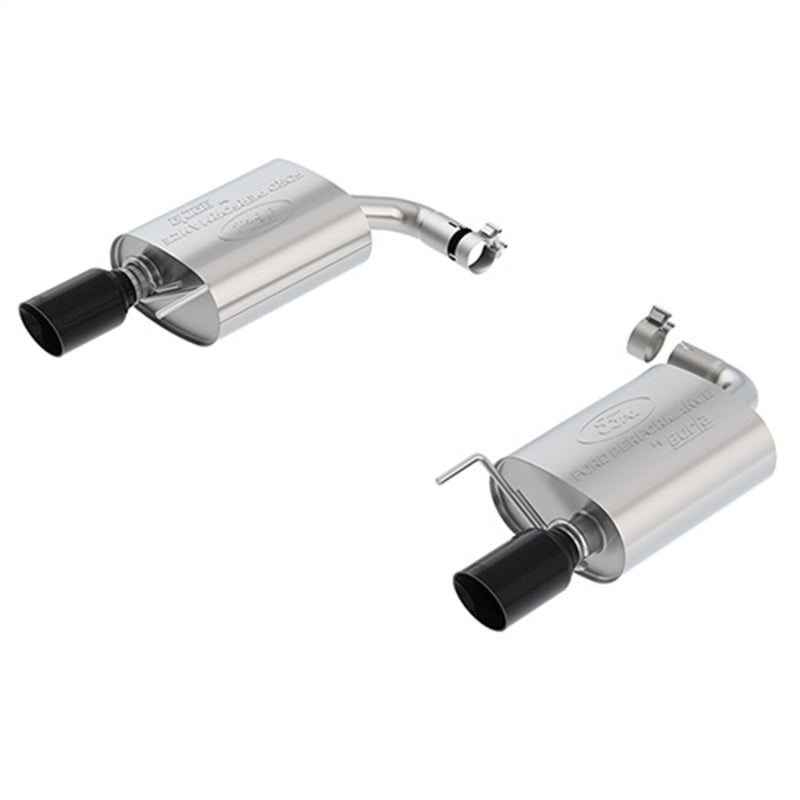 Ford Racing 18-19 Ford Mustang GT 5.0L Touring Muffler Kit w/ Black Chrome Exhaust Tips - DTX Performance