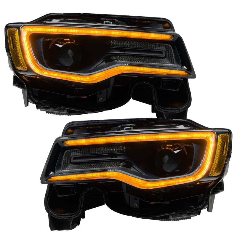 Oracle 14-21 Jeep Grand Cherokee Dynamic Headlight DRL Upgrade Kit - ColorSHIFT - Dynamic - DTX Performance