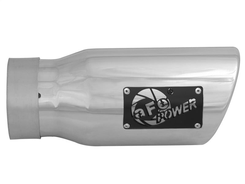 aFe MACH Force-Xp 3in Inlet x 4in Outlet x 9in Length 304 Stainless Steel Exhaust Tip Polished - DTX Performance