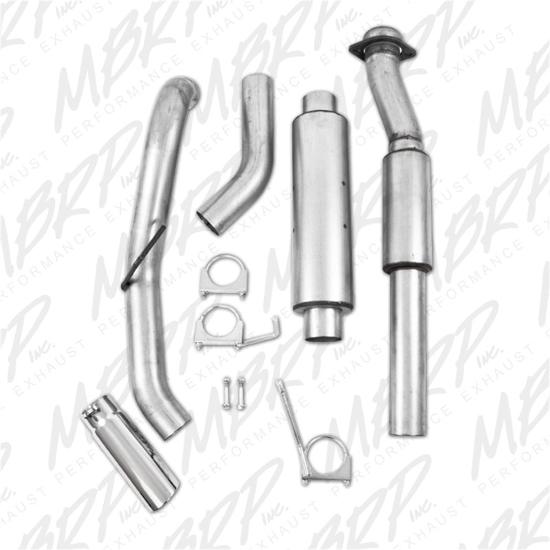 MBRP 11-13 Ford F150 SVT Raptor 6.2L EC-SB/CC-SB 3.5in Cat Back Single Exit Alum Exhaust System - DTX Performance