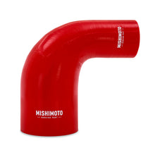 Load image into Gallery viewer, Mishimoto Silicone Reducer Coupler 90 Degree 2.5in to 4in - Red - DTX Performance