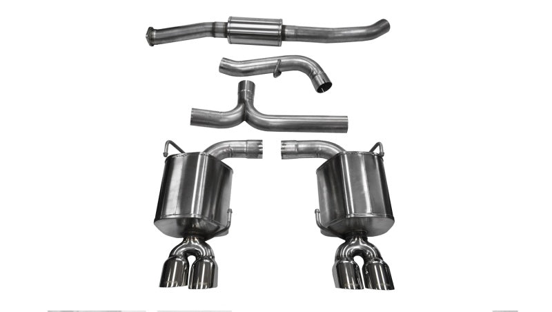 Corsa 11-13 Subaru Impreza Sedan STI 2.5L Turbo Manual Polished Sport Cat-Back Exhaust - DTX Performance