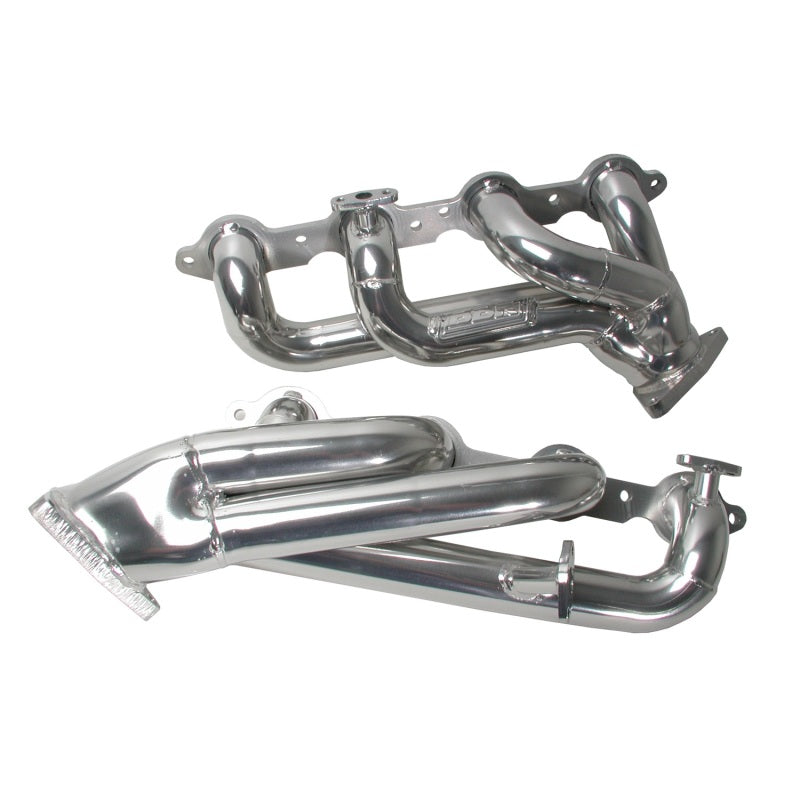 BBK 99-04 GM Truck SUV 4.8 5.3 Shorty Tuned Length Exhaust Headers - 1-3/4 Silver Ceramic - DTX Performance