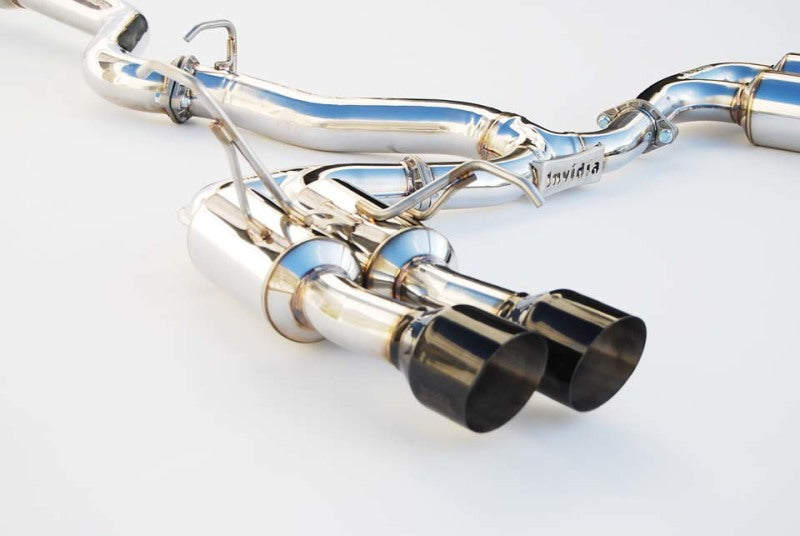 Invidia 2015+ Subaru WRX / STI Gemini/R400 Single Layer Quad Black Tip Cat-Back Exhaust - DTX Performance