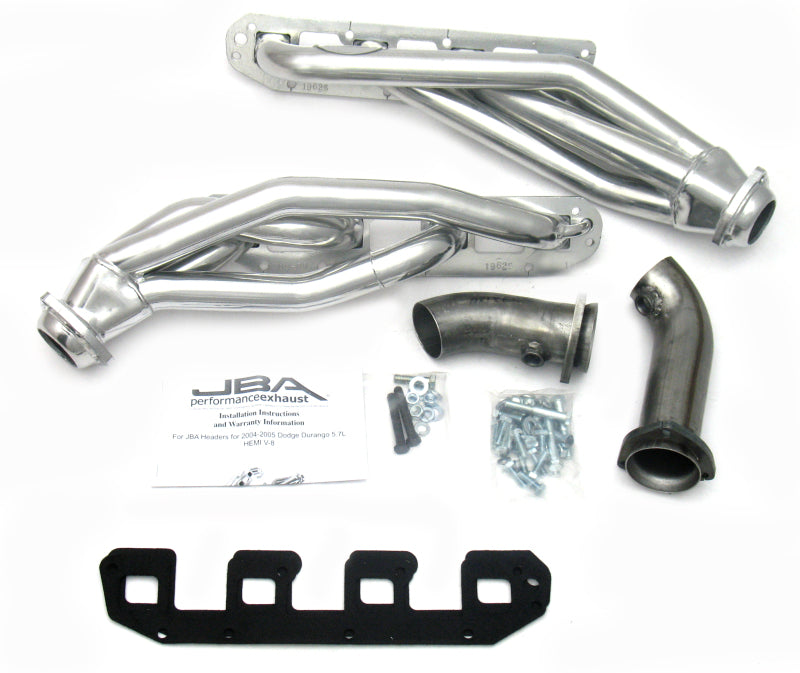 JBA 04-08 Dodge Durango 5.7L HEMI 1-5/8in Primary Silver Ctd Cat4Ward Header - DTX Performance