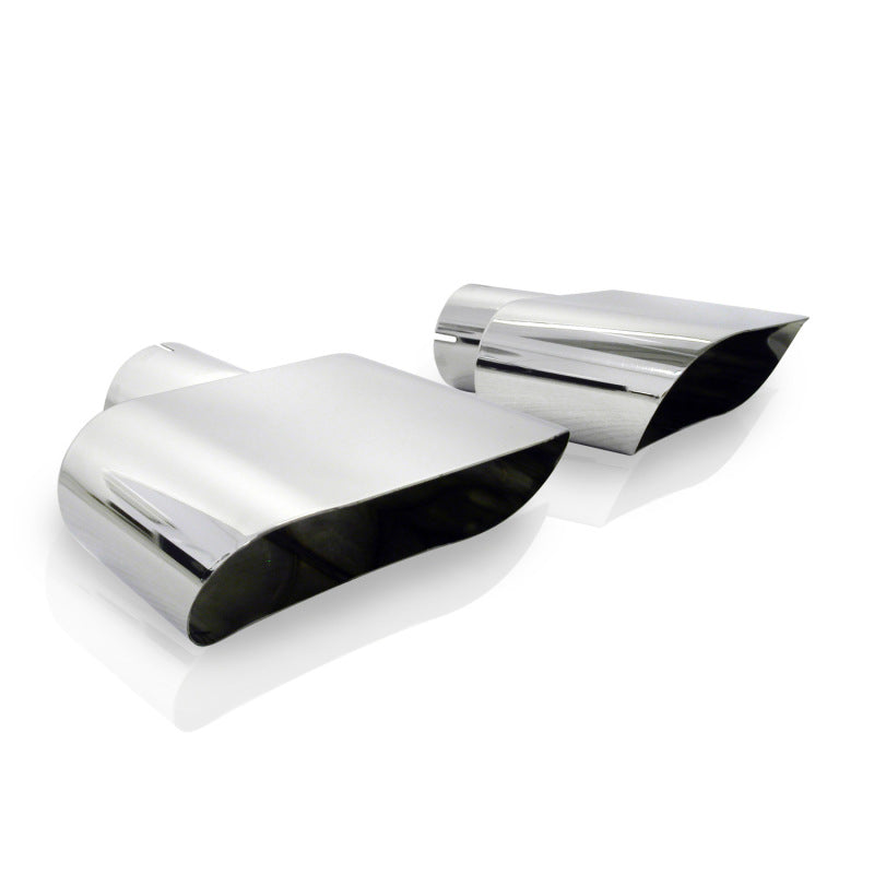 Stainless Works Wide Oval Challenger R/T 2-1/2in Inlet Tips (priced per pair) - DTX Performance