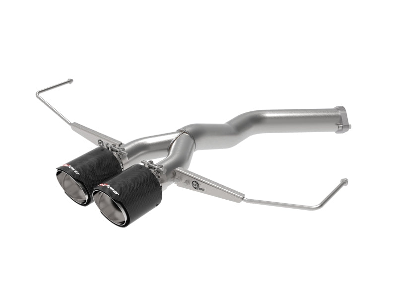 aFe Takeda 3in-2.5in 304 SS Axle-Back Exhaust w/ Carbon Tip 19-20 Hyundai Veloster I4-1.6L(t) - DTX Performance