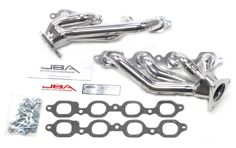 JBA 14-19 GM Truck 5.3L/6.2L DFI 1-5/8in Primary Silver Ctd Cat4Ward Header - DTX Performance