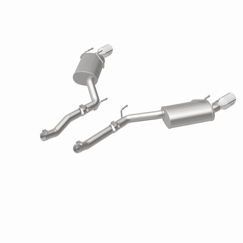 MagnaFlow Axle-Back Stainless Dual Split 4in Polished Tips 10-15 Chevrolet Camaro Convert. 3.6L V6 - DTX Performance