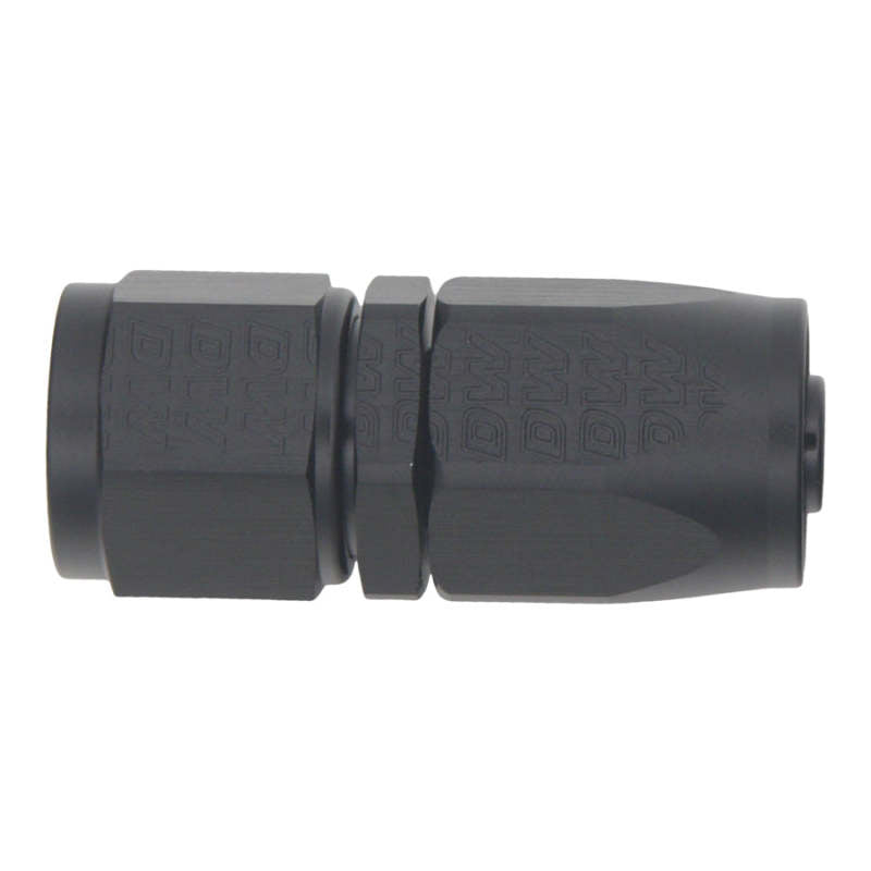 DeatschWerks 8AN Female Swivel Straight Hose End CPE - Anodized Matte Black - DTX Performance