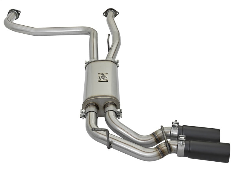 aFe Rebel Series 3in 409 SS Cat-Back Exhaust w/ Black Tips 04-15 Nissan Titan V8 5.6L - DTX Performance