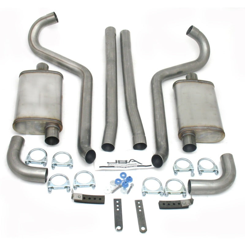 JBA 65-70 Ford Mustang 260-428 409SS Dual Turn Down Header Back Exhaust - DTX Performance