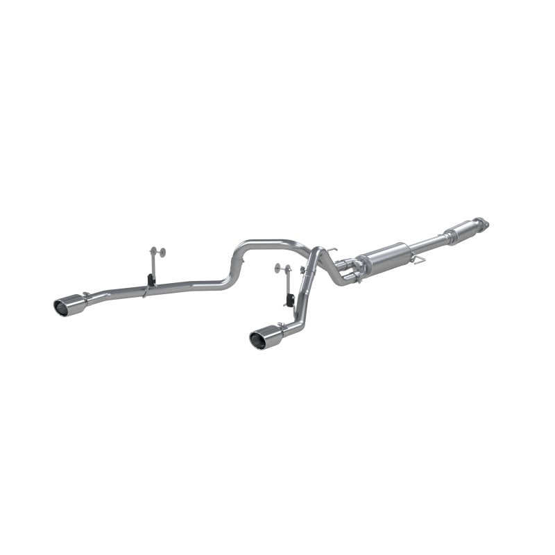 MBRP 2021+ F-150 2.7L/ 3.5L Ecoboost, 5.0L 3in Cat Back 2.5in Dual Split Rear - Aluminized Steel - DTX Performance