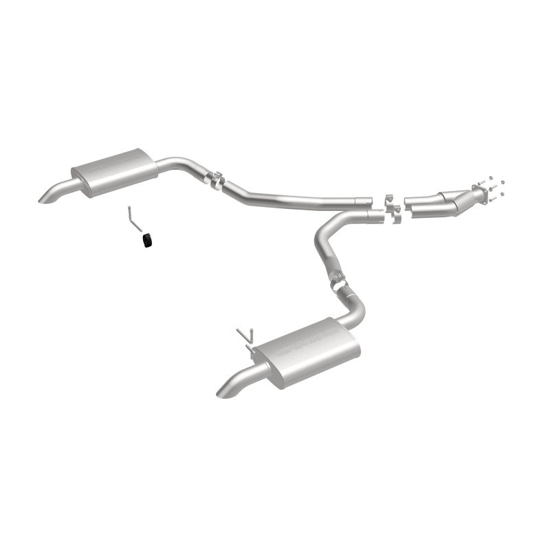 MagnaFlow 75-79 Chevy Corvette V8 5.7L Dual Split Rear Exit Stainless Cat-Back Perf Exhaust - DTX Performance