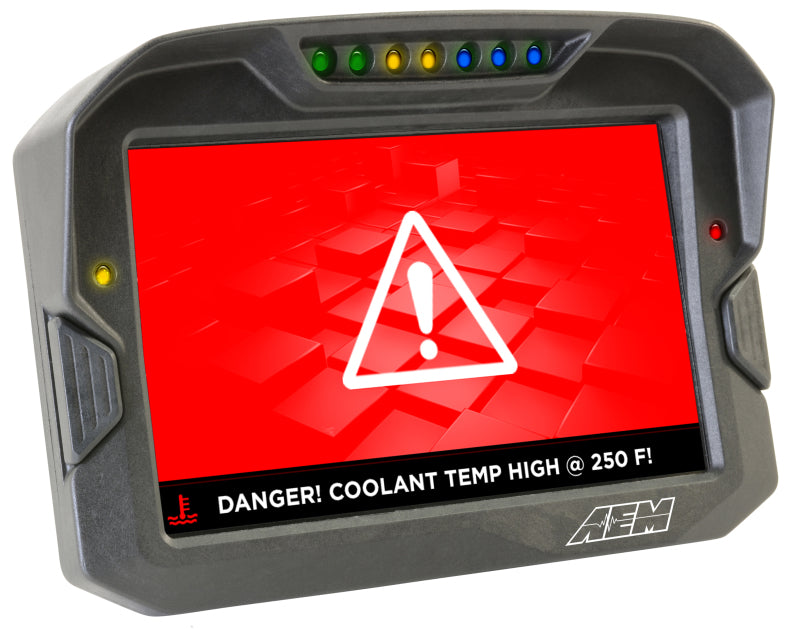 AEM CD-7 Non Logging GPS Enabled Race Dash Carbon Fiber Digital Display w/o VDM (CAN Input Only) - DTX Performance