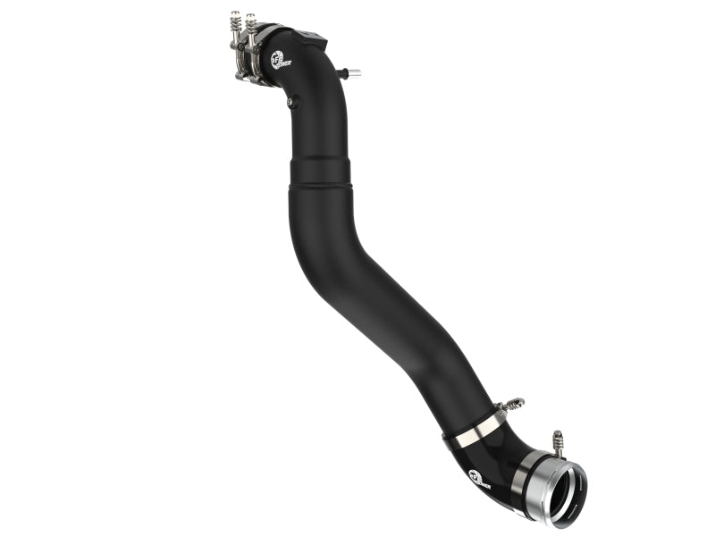 aFe BladeRunner 21-22 Ford F-150 Ecoboost V6-3.5L(tt) Aluminum Hot and Cold Charge Pipe Kit Black - DTX Performance