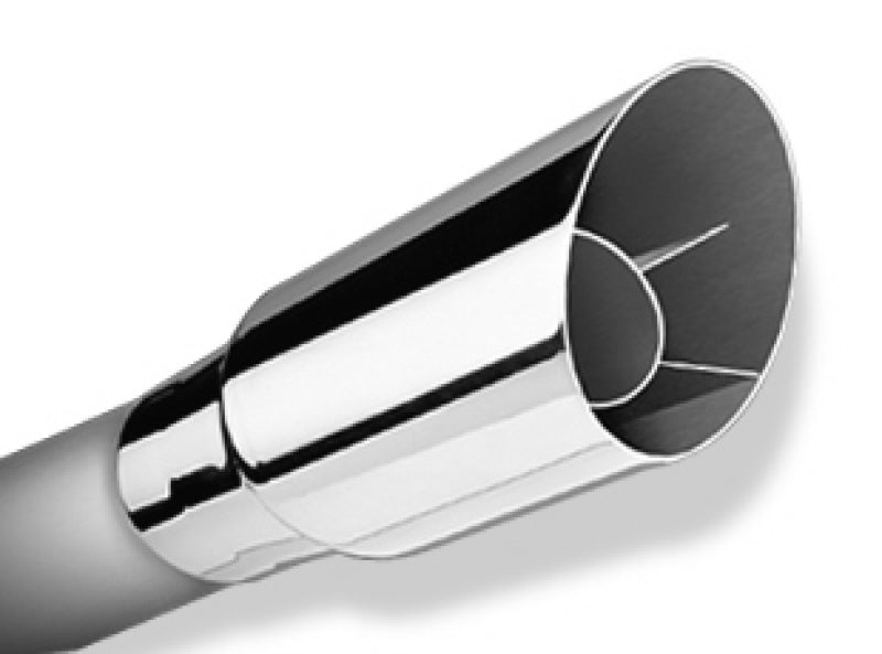 Borla Universal Polished Tip Single Round Angle-Cut (inlet 3in. Outlet 3 1/2in) *NO Returns* - DTX Performance