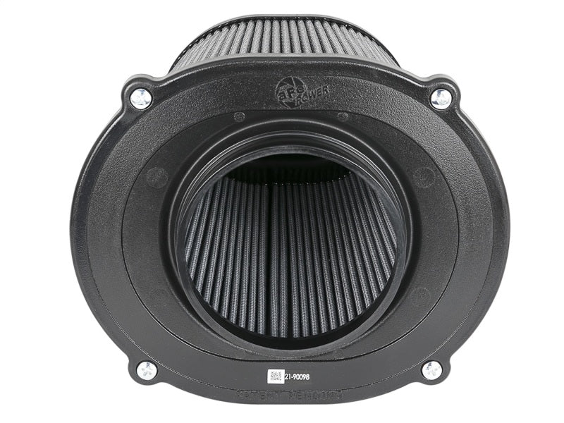 aFe Quantum Pro DRY S Air Filter Flat Top - 5in Flange x 9in Height - DTX Performance