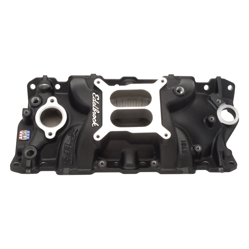 Edelbrock Manifold SBC Performer Eps Intake Black - DTX Performance