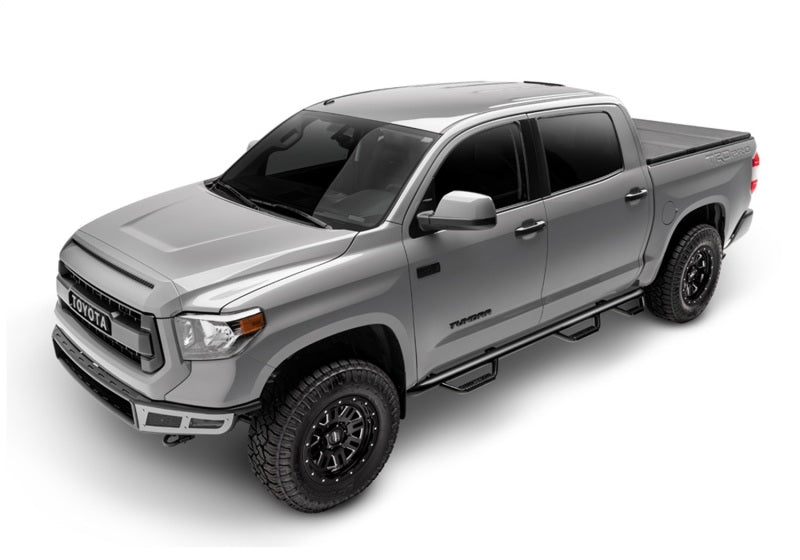 N-Fab Nerf Step 05-15 Toyota Tacoma Double Cab 6ft Bed - Gloss Black - Bed Access - 2in - DTX Performance