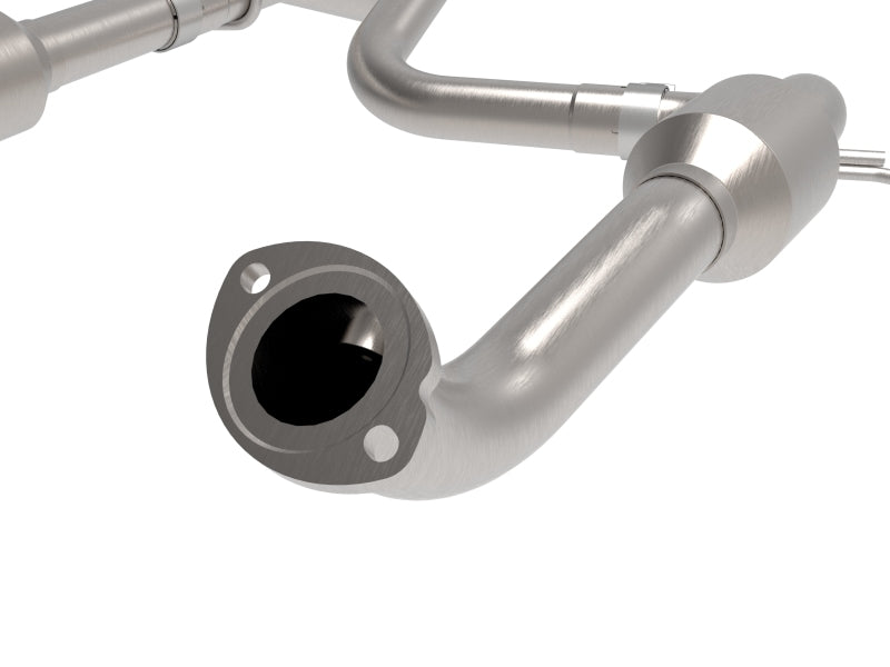 aFe Toyota Tacoma 16-17 V6-3.5L Twisted Steel Y-Pipe w/ Cat - DTX Performance