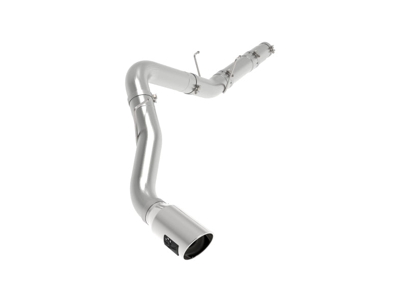 aFe ATLAS 5in DPF-Back Alum Steel Exhaust System w/Polished Tip 19-20 Ram Diesel Trucks L6-6.7L (td) - DTX Performance