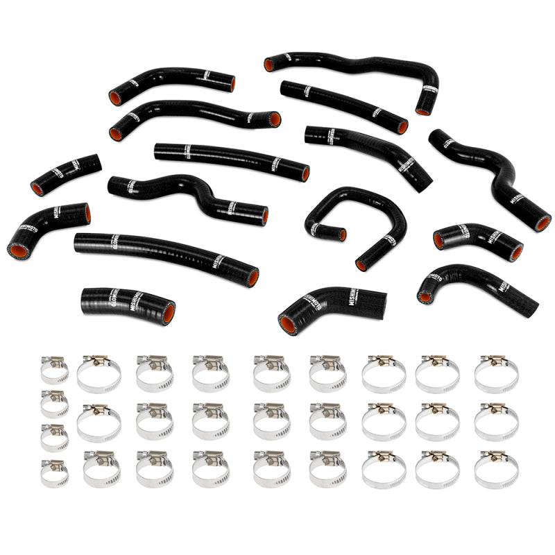 Mishimoto 98-07 Land Cruiser 4.5L I6 Silicone Radiator Hose Kit - Black - DTX Performance