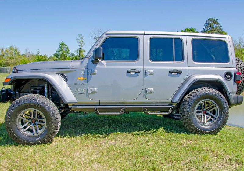 N-Fab Predator Pro Step System 2018 Jeep Wrangler JL 4 Door SUV - Tex. Black - DTX Performance