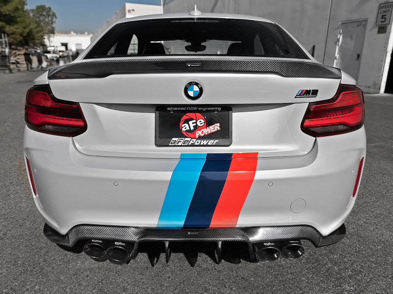 aFe MACHForce XP Exhausts Cat-Back SS 19-21 BMW M2 Competition L6-3.0L w/Black Tips - DTX Performance