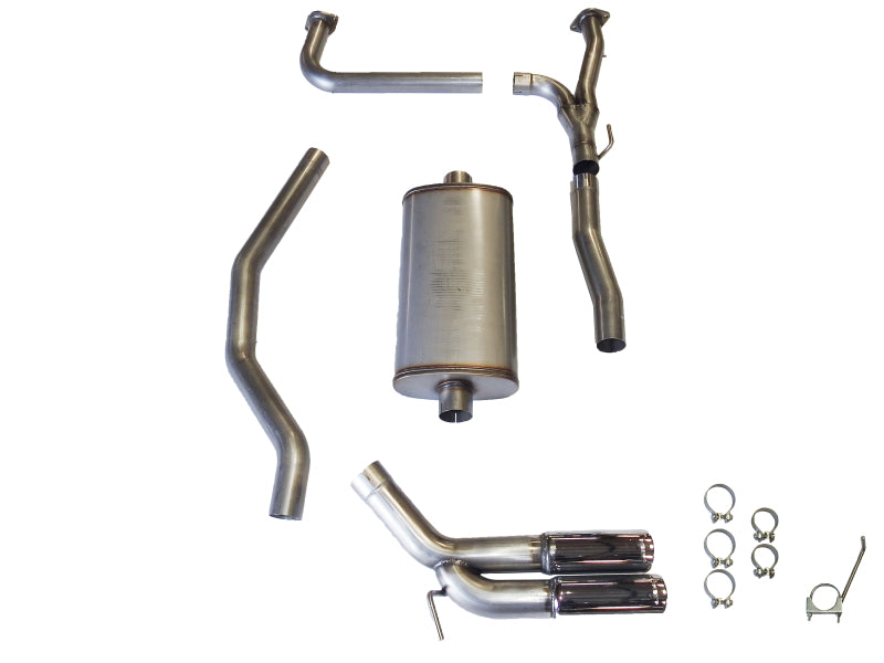 JBA 04-20 Nissan Titan 5.6L 304SS Pass Side Dual Exit Cat-Back Exhaust - DTX Performance