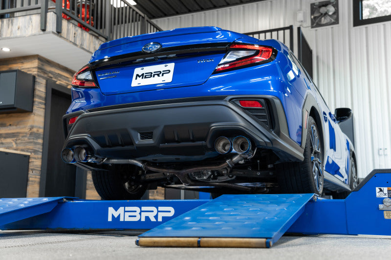 MBRP 2022 Subaru WRX 2.5in Dual Split Rear Exit w/ Quad BE Tips - T304 - DTX Performance