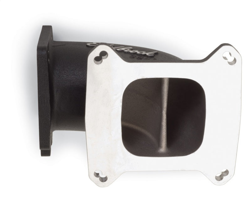 Edelbrock High Flow Intake Elbow 95mm Throttle Body to Square-Bore Flange Black Finish - DTX Performance