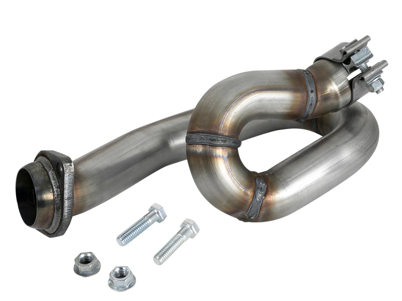 aFe POWER Twisted Steel Loop Relocation Pipe 2018 Jeep Wrangler (JL) V6-3.6L - DTX Performance