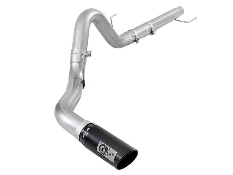 aFe Atlas 4in Aluminized Steel DPF-Back Exh 18-19 Ford F-150 V6-3.0L (td) w/ Black Tip - DTX Performance