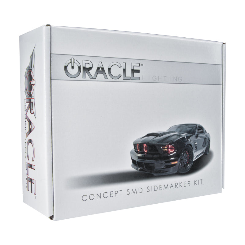 Oracle 10-14 Ford Mustang Concept Sidemarker Set - Tinted - Red Candy 2 Metallic (RZ) - DTX Performance