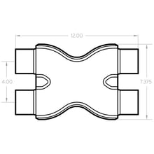 Load image into Gallery viewer, MagnaFlow Smooth Trans X 2.25/2.25 X 12 SS - DTX Performance