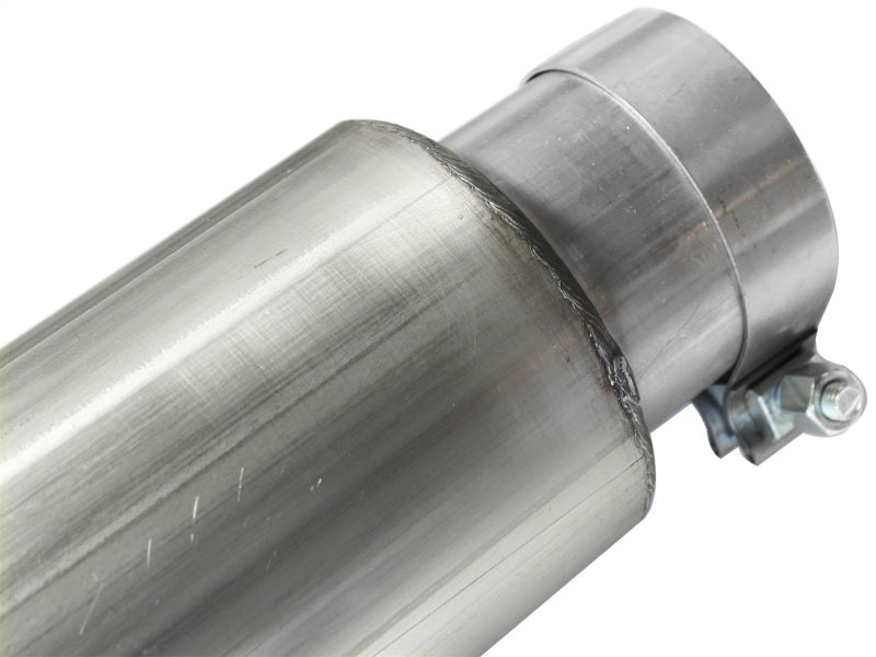 aFe Atlas 5in DPF-Back Aluminized Steel Exh Sys, Ford Diesel Trucks 08-10 V8-6.4L (td) Polished tip - DTX Performance