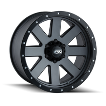 Load image into Gallery viewer, ION Type 134 18x9 / 6x135 BP / 0mm Offset / 87mm Hub Matte Gunmetal/Black Beadlock Wheel - DTX Performance