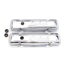 Load image into Gallery viewer, Edelbrock Valve Cover Signature Series Pontiac 1962-1979 301-455 CI V8 Low Chrome - DTX Performance