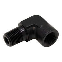 Load image into Gallery viewer, DeatschWerks 90-Degree 1/8in NPT Male to Female 1/8in NPT - Anodized Matte Black - DTX Performance