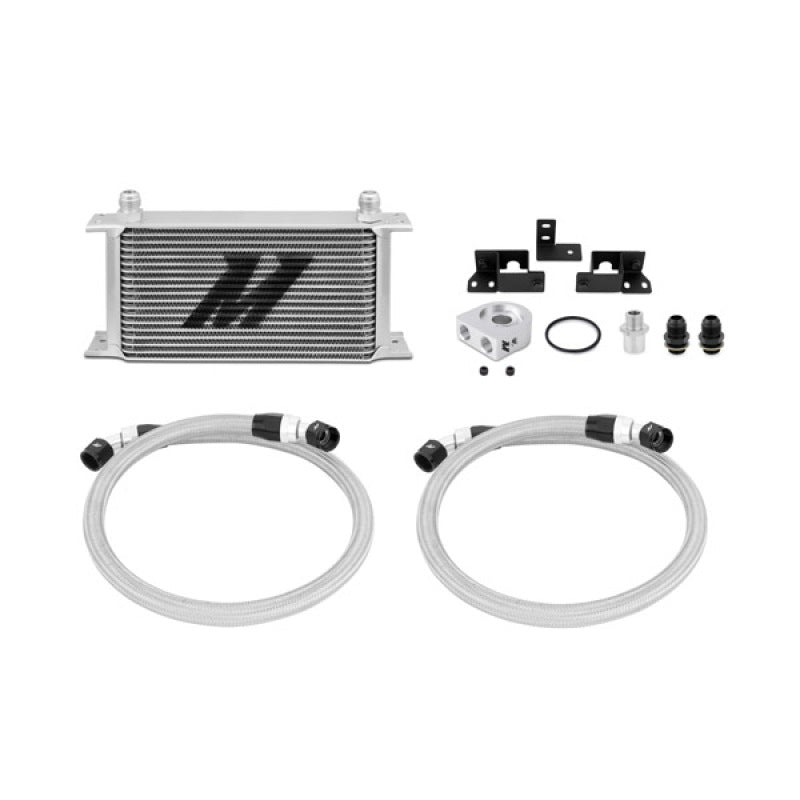 Mishimoto 07-11 Jeep Wrangler JK Oil Cooler Kit - Silver - DTX Performance