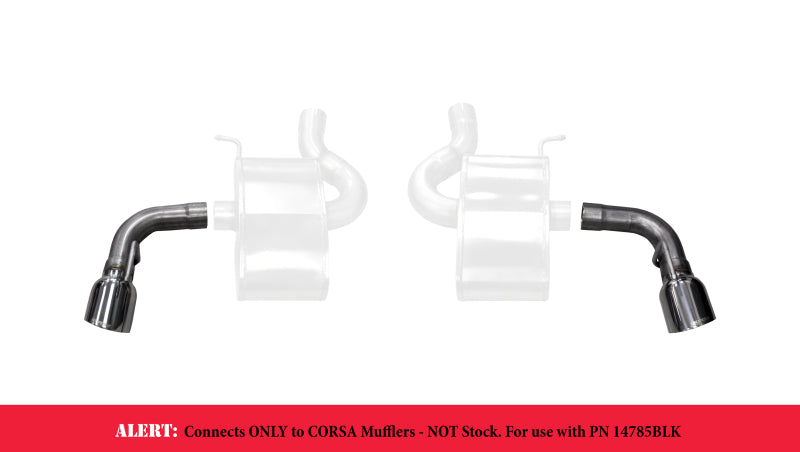 Corsa 16-17 Chevy Camaro SS 2.75in Inlet / 4.5in Outlet Polished Tip Kit (For Corsa Exhaust Only) - DTX Performance