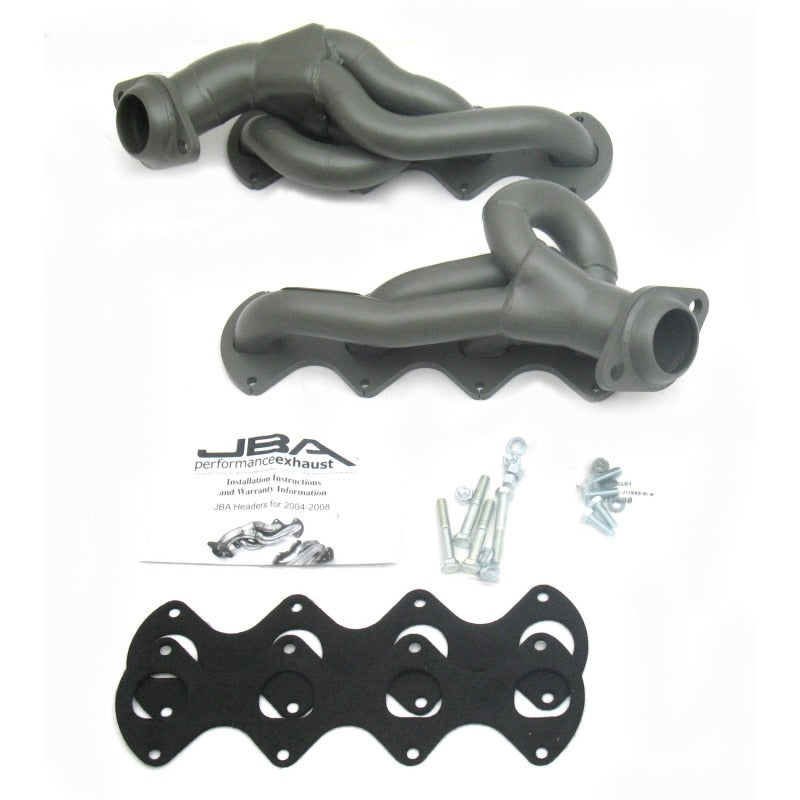 JBA 05-10 Ford F-Series 5.4L 3V 1-5/8in Primary Ti Ctd Cat4Ward Header - DTX Performance